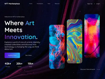 NFT Marketplace adobe xd crypto design desktop figma graphic design investment landing page laptop nft sketch ui ui design user interface user interface design uxui design website