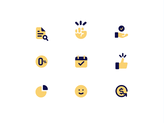 Animated Icons #website for Deferit #fintech #icongraphy 3d animated icon animation billpayment bnpl branding budgeting fintech graphic design icon logo micro animation motion graphics ui website