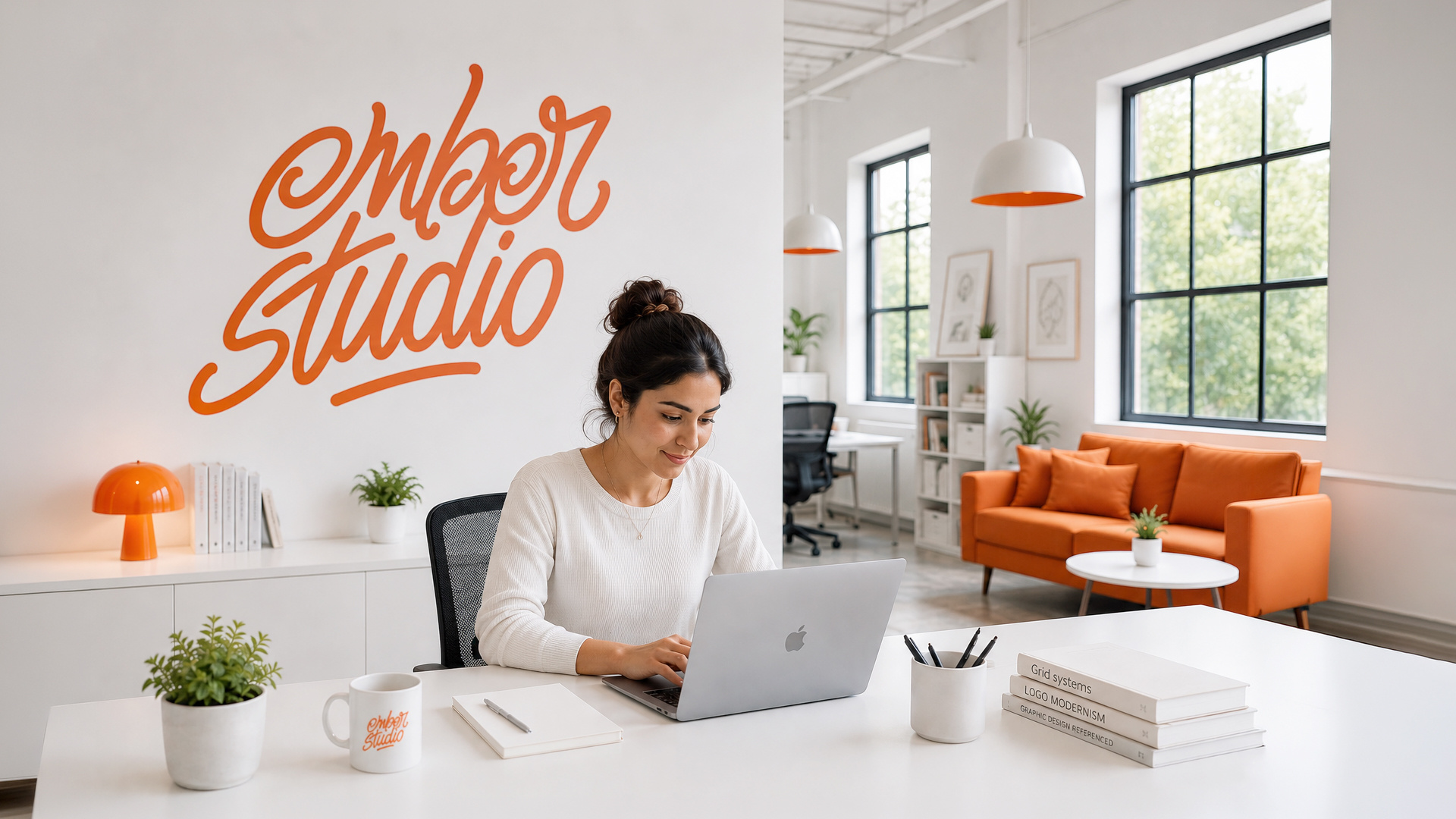 Hand lettered logo for a graphic / motion design studio brand identity branding design hand lettering lettering logo type typography