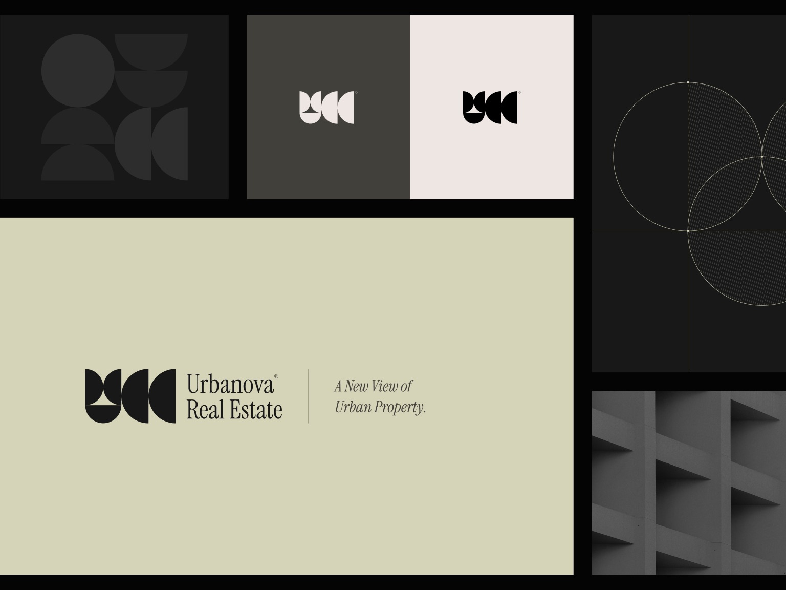 Example of UN — Minimal Property Real Estate Agency Logo and Brand Identity