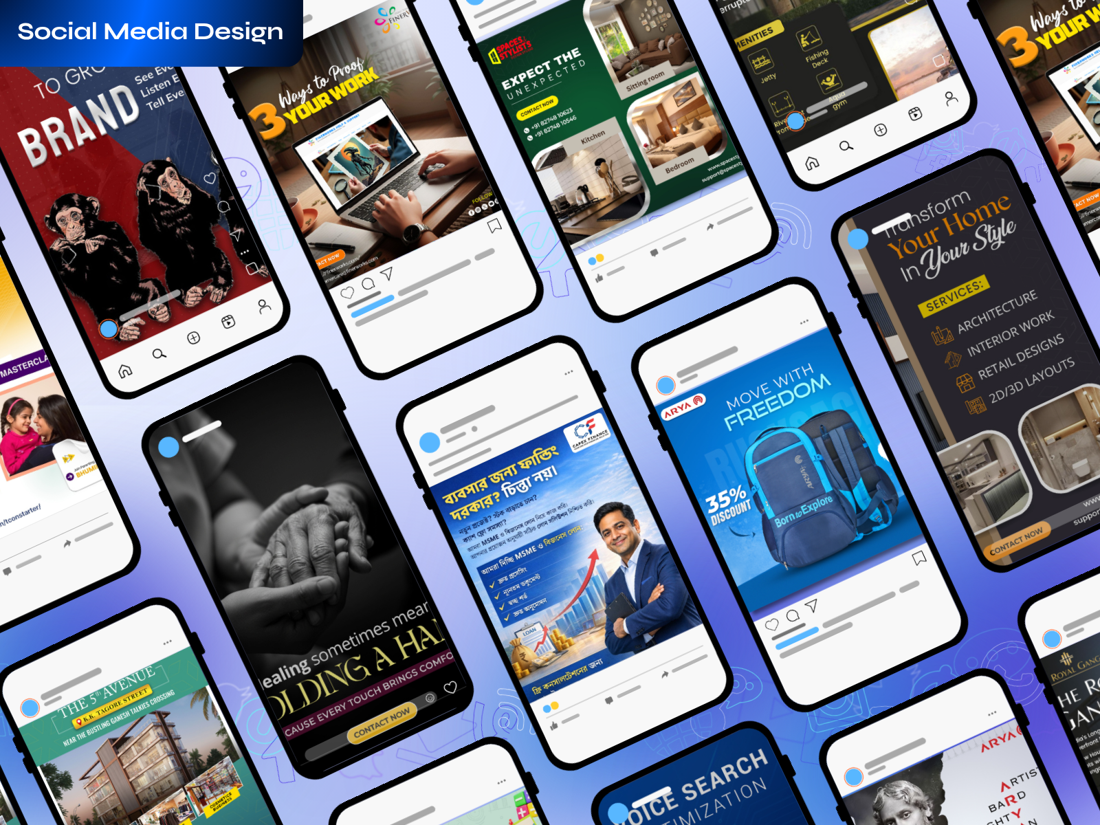 Social media & paid ads design ads branding concept creative design facebook google graphic design illustration instagram linkedin pinterest social twitter youtube