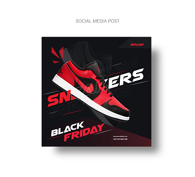 Sneakers Social Media post template media banner