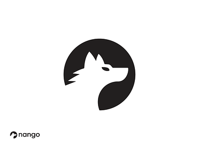 Nango logo design animal api app branding design developer front head hubspot logo logodesign logodesigner mark oauth saas salesforce startup symbol wolf ycombinator