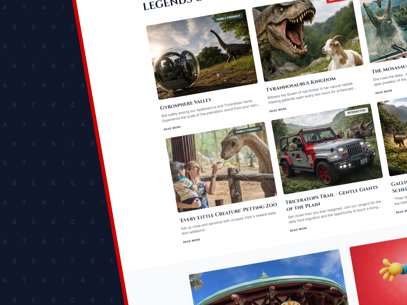 Isla Nublar - Fictional Resort Booking Site - Movieverse branding clean corporate design dinosaur fictional graphic design hotel illustration luxury modern movie portfolio resort resort booking travel travel booking typography ui web design
