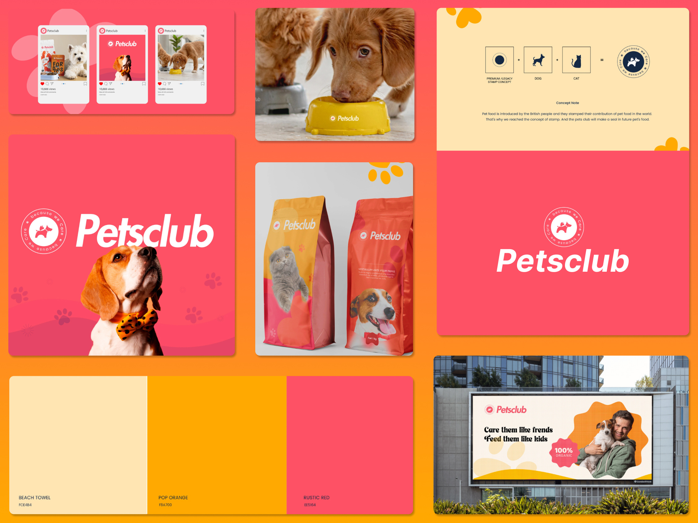 Petsclub - Premium Pet Branding ✨ branding graphic design logo