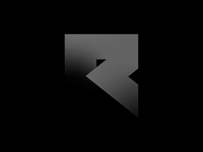 RHM Consulting black blackandwhite branding clean dark geometric grey letter logo shades