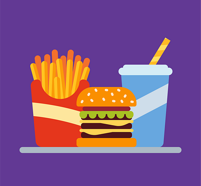 Flat Art Ilustration, Food flat design graphic design illustration vector