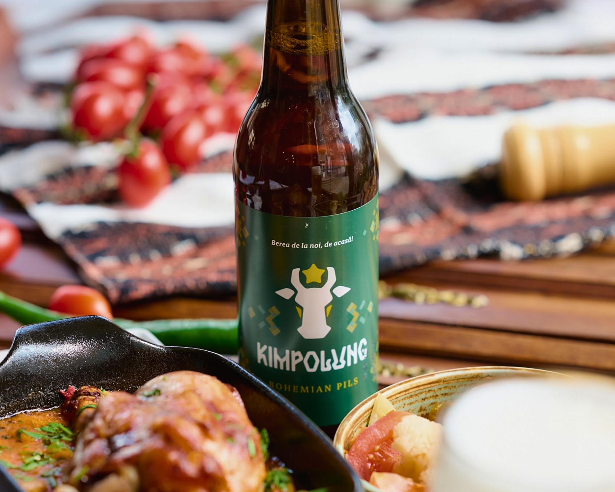 Identity and labels for «KIMPOLUNG» beer branding graphic design label design logo
