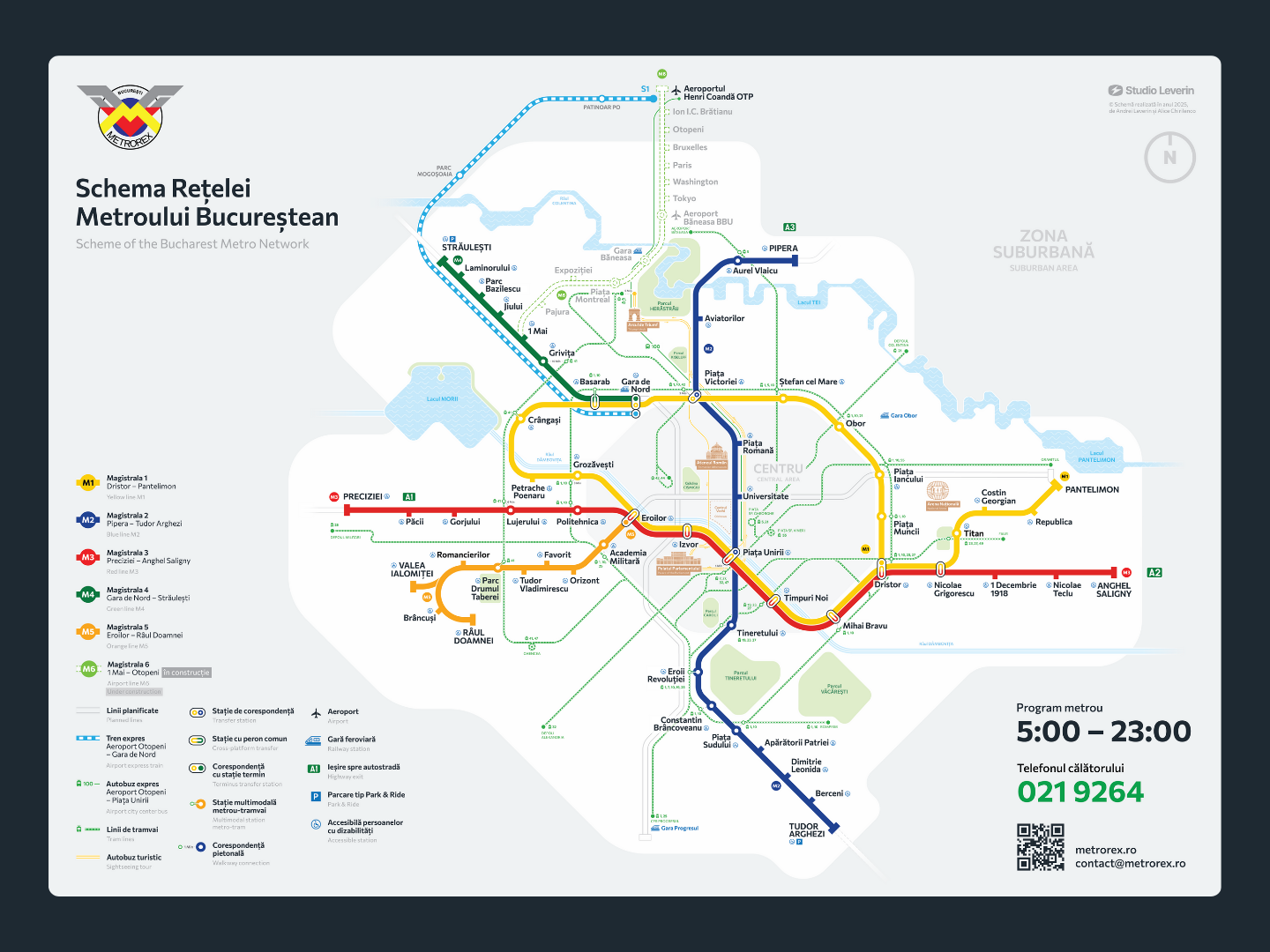 Bucharest Metro network map graphic design map design metro urban design
