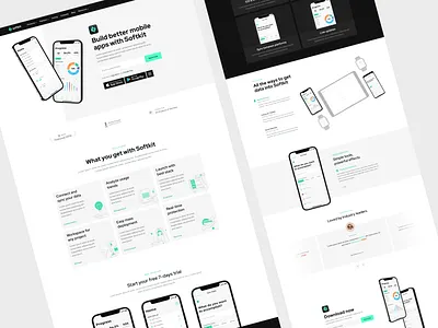 Softkit - Software, SaaS, Startup Webflow Template ai app business crypto design design system developers it company landing marketing membership mobile pricing saas software startup template ui kit webflow website