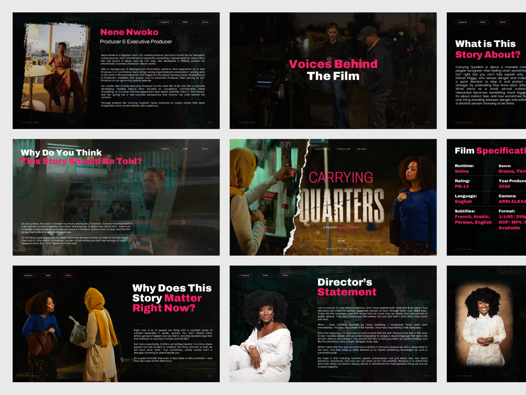 Presentation Design - Carrying Quarters animation branding graphic design pitchdeck presentation