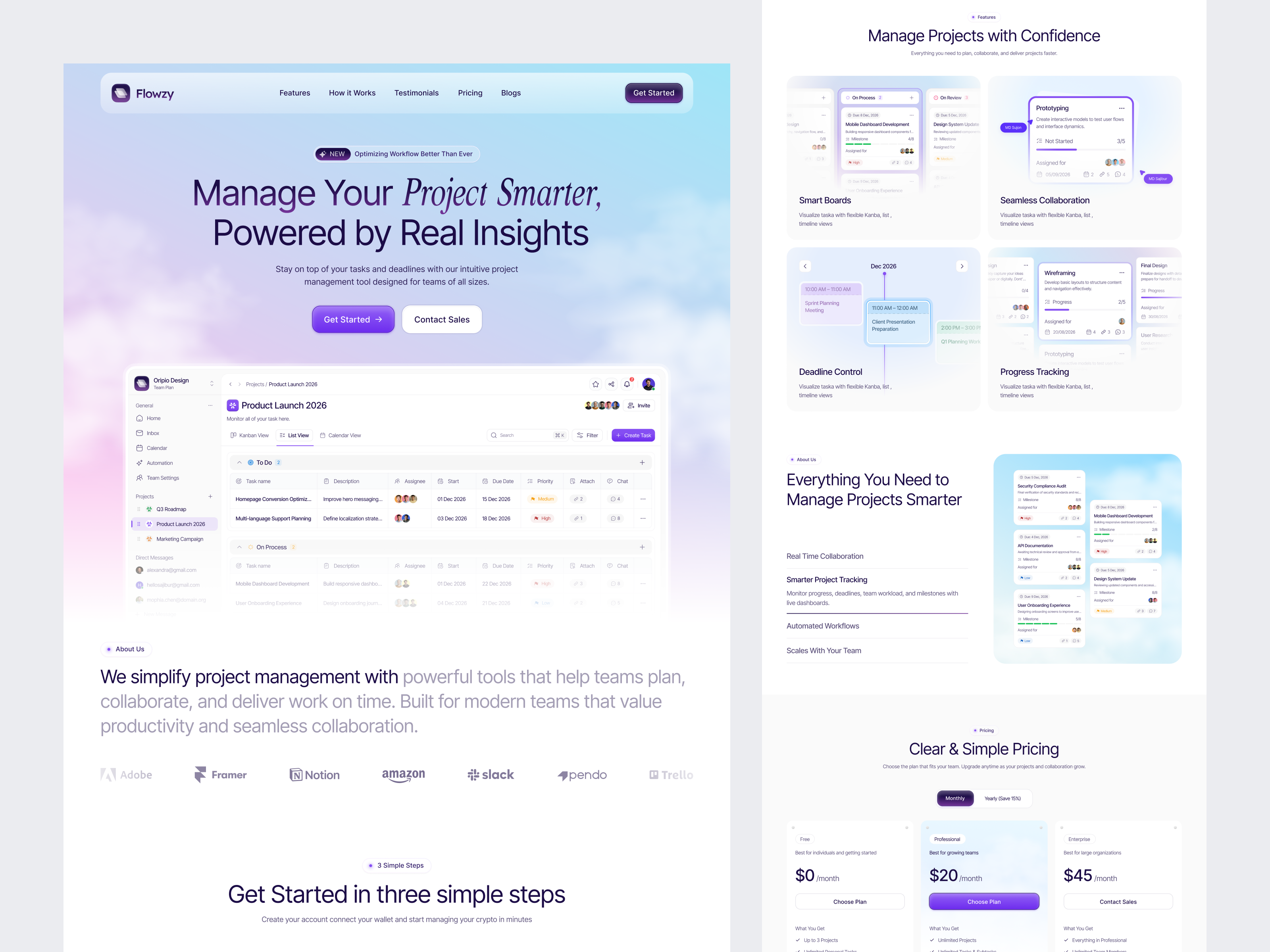 SaaS Landing Page ai saas landing page banking website design design figma template figma uiux fintech landing page landing page landing page design management website oripio product design saas landing page saas website top agency ui ui ux design web design web designer website design