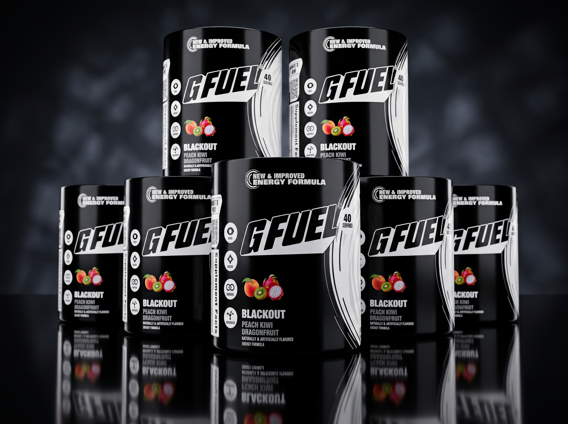 GFUEL Blackout Energy Supplement Packaging Design 3d mockup adobe illustrator amazon listing images amazon packaging blender 3d brand identity branding creative packaging energy drink energy supplement food packaging gfuel label design packaging design packaging mockup print design product packaging product rendering sports nutrition supplement packaging