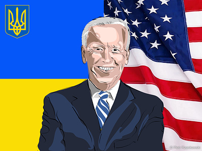 Biden biden design graphic design illustration portrait ukraina usa vector