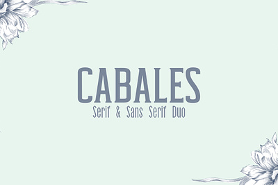 Cabales Duo Font duo font lovely font sans serif font serif font