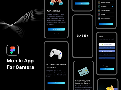 Gaming Mobile App app branding design graphic design illustration logo typography ui ux vector