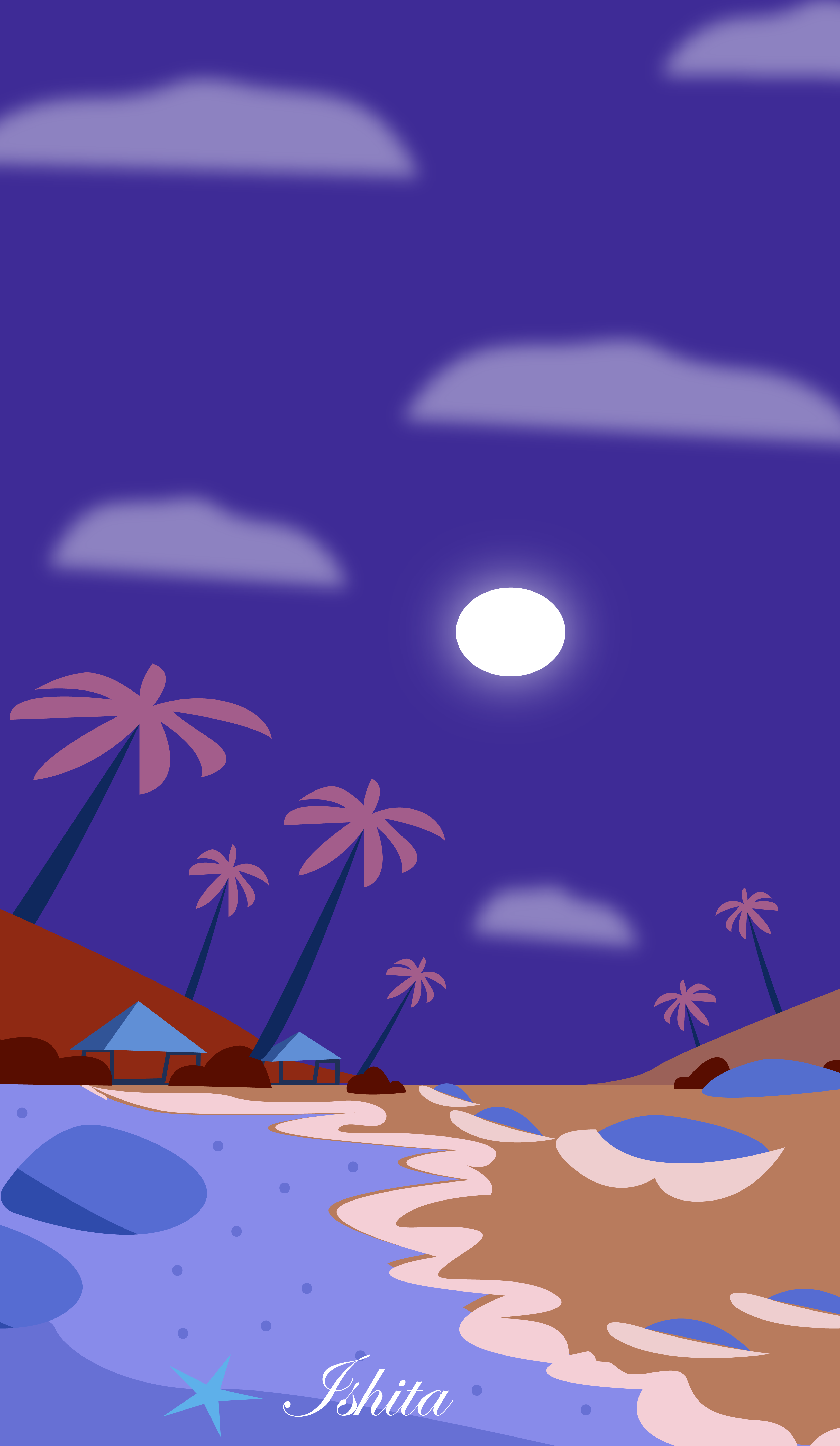 beach design graphic design illustration minimalist vector