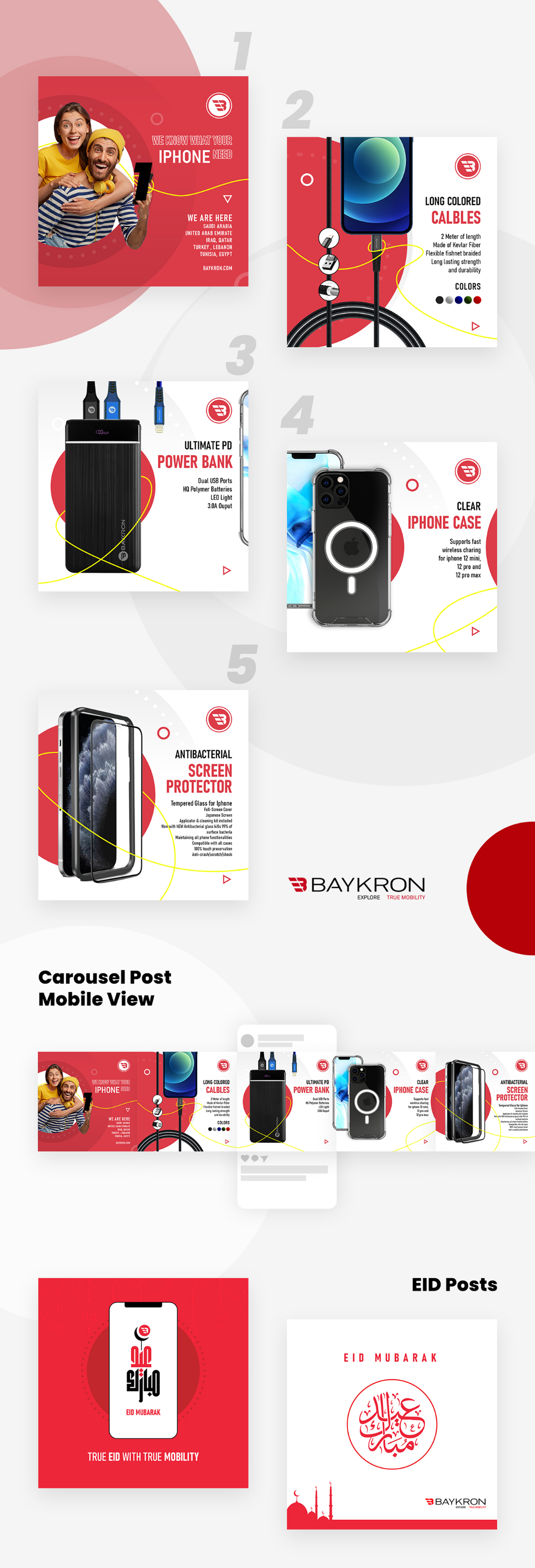 Baykron Social Media Post Theme branding graphic design