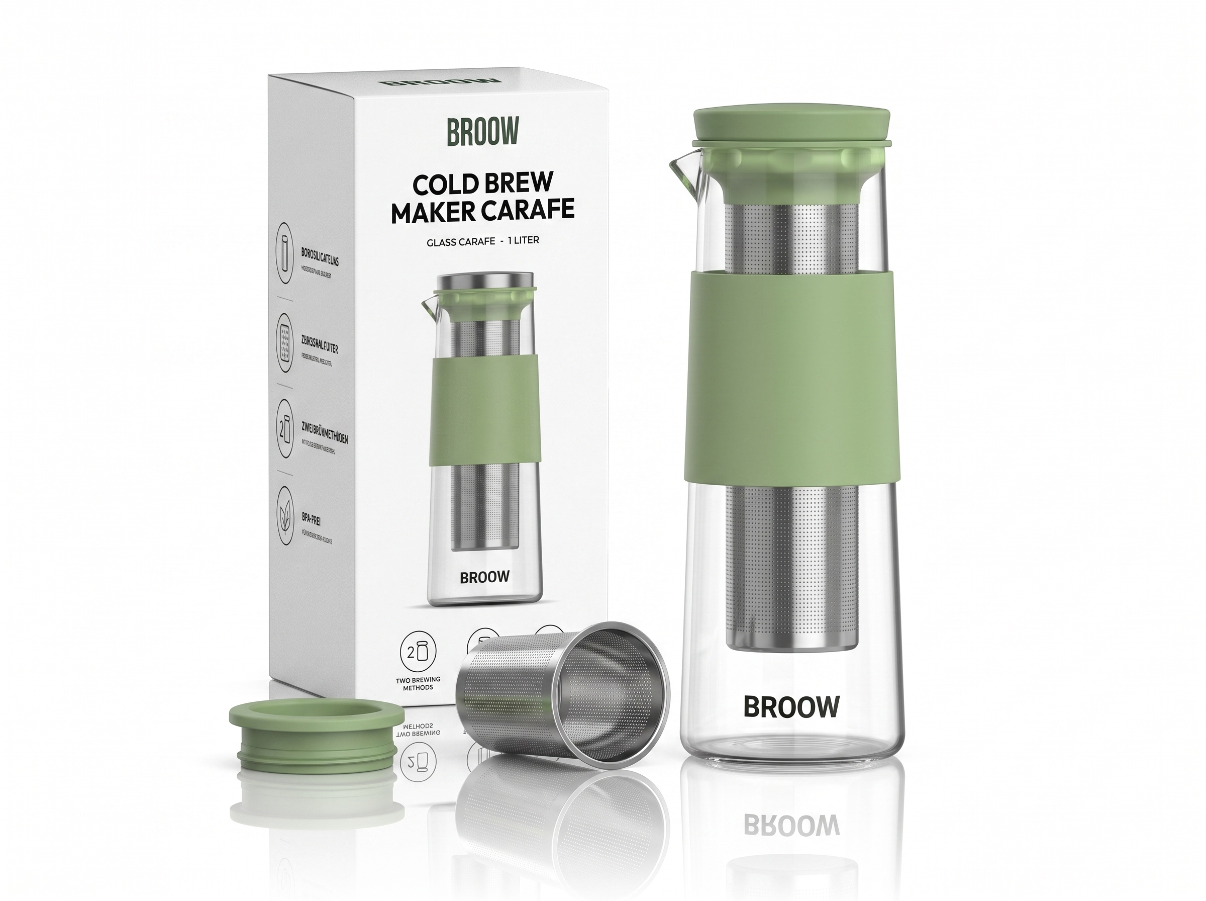 Cold Brew Coffee Maker Packaging Design for Amazon 3d mockup amazon branding amazon listing amazon packaging box design brand identity coffee maker packaging coffee packaging cold brew packaging consumer packaging kitchen product design minimal packaging package design packaging design packaging mockup premium packaging product branding product mockup product packaging retail packaging