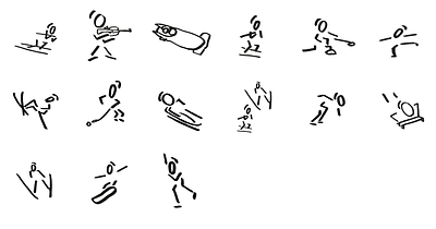 Winter Olympics Pictograms pictograms