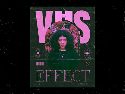 VHS Effect Poster grain graphic design lettering poster poster design type typography