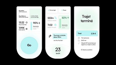 E-Scooter information screen 🛴 design figma information integrated ios mobile product design scooter speed transport