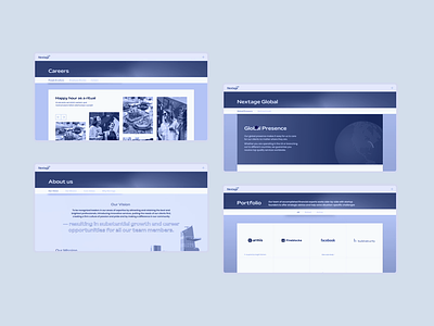 Nextage web cursor experience financial formal hightech hover nextage screen scroll startup technology typography ui vertical web web design website