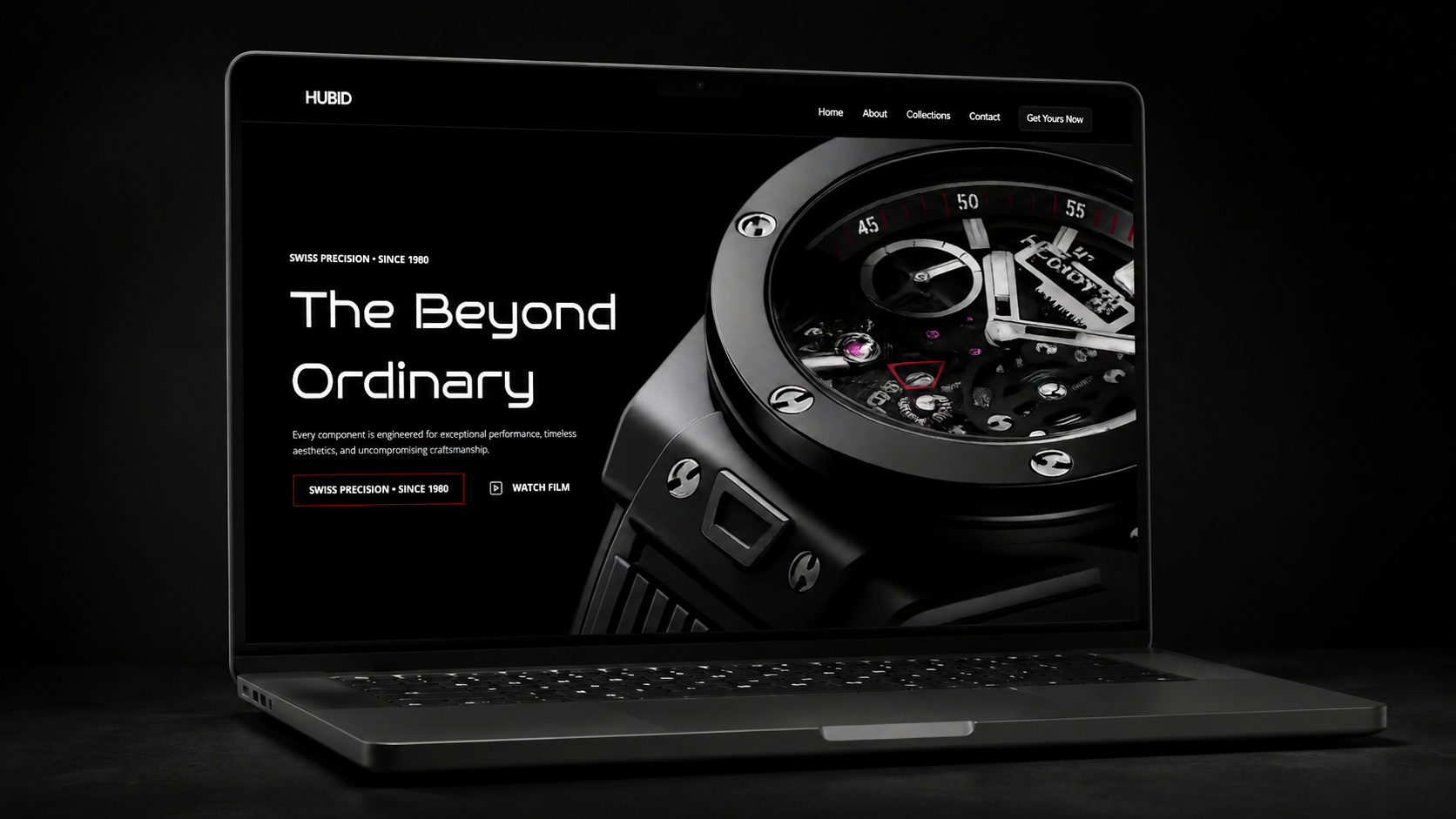 Luxury Watch Framer Webpage Design animttion interaction landing page motion graphics ui webpage