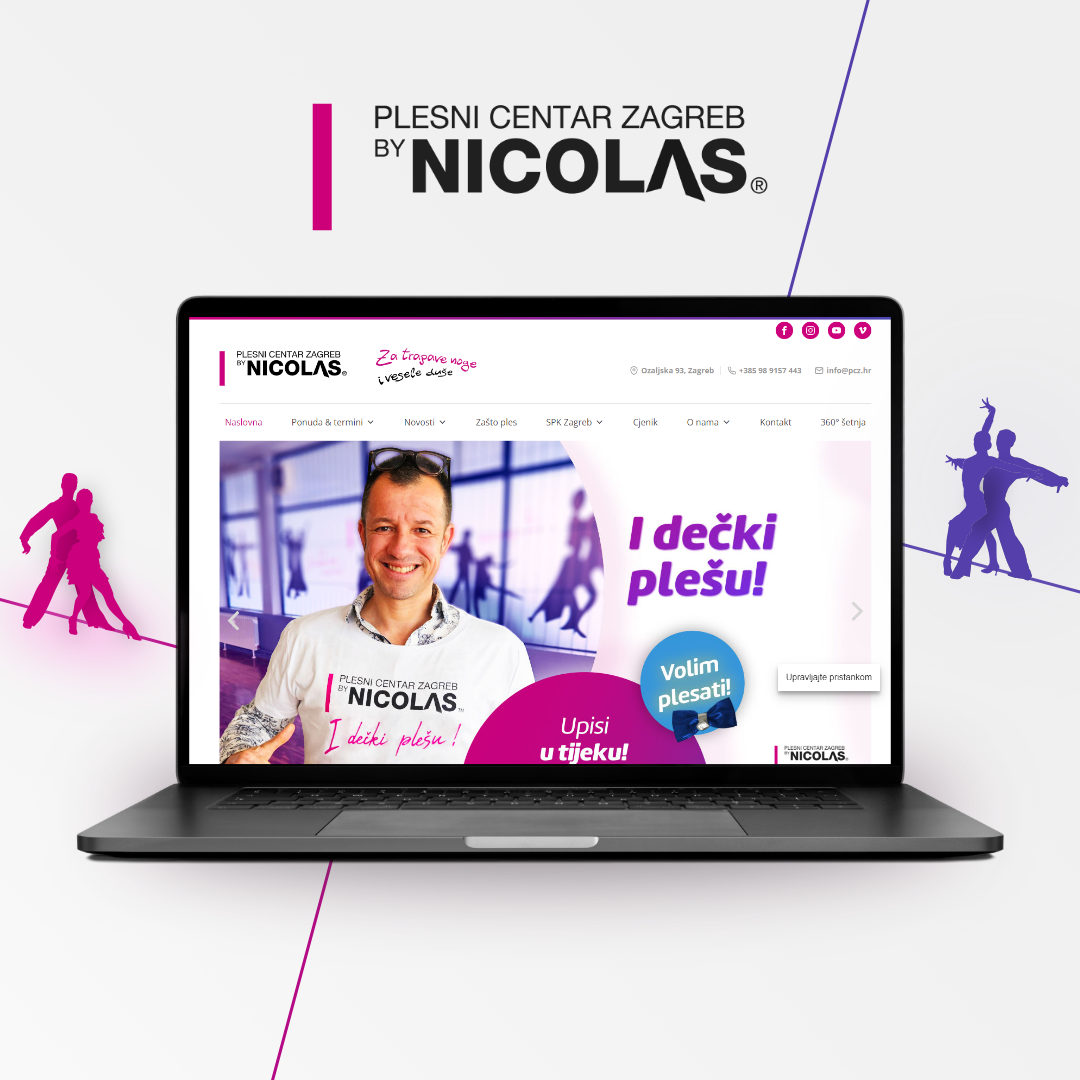 Web page mockup - PCZ branding mockup ui web site