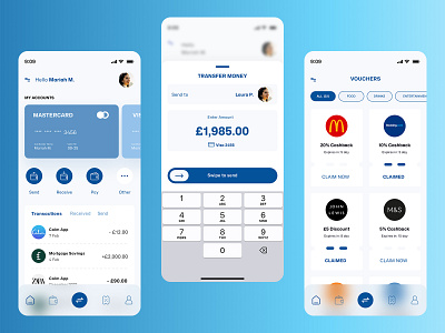 Finance App app concept design mobile ui