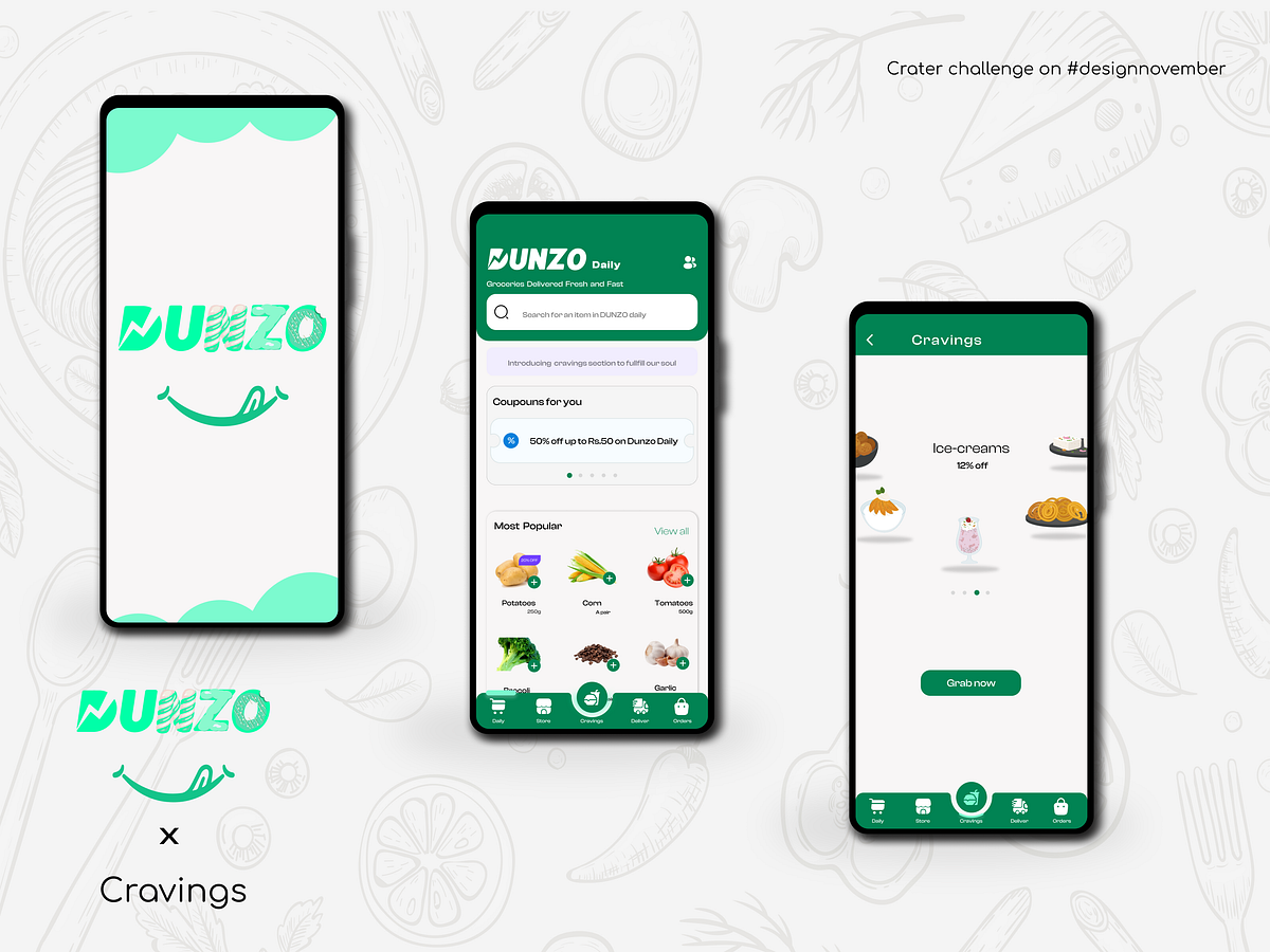 Dunzo App UI by Srinath S on Dribbble