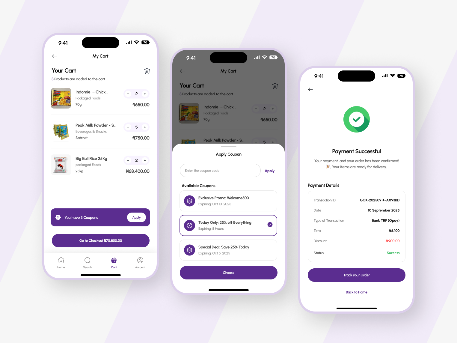 GoKart – Hyperlocal Grocery Delivery App | Mobile App UI deliveryapp ecommerce groceryapp lagos mobileapp productdesign uidesign uxdesign