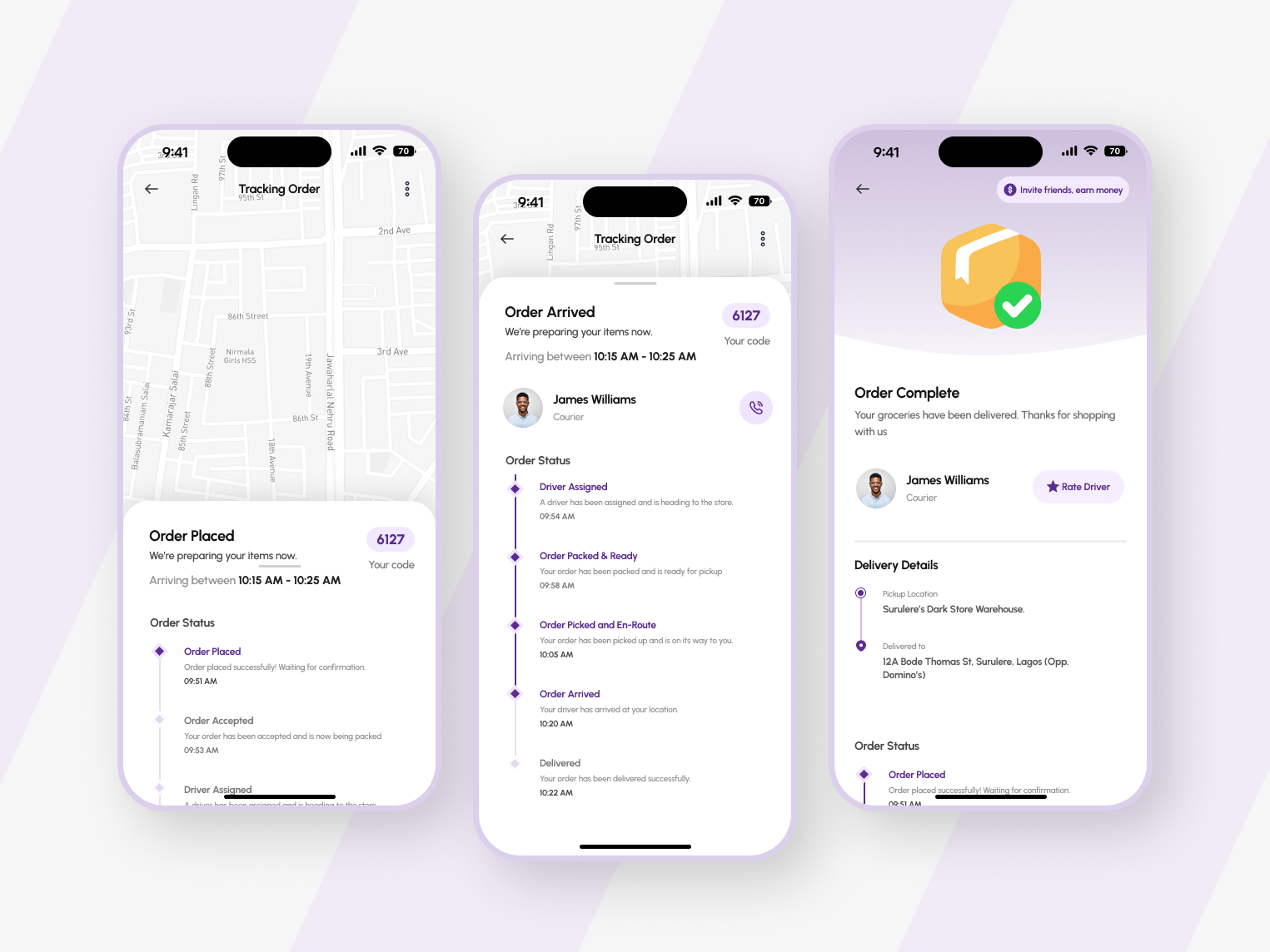 GoKart – Hyperlocal Grocery Delivery App | Mobile App UI deliveryapp ecommerce groceryapp lagos mobileapp productdesign uidesign uxdesign