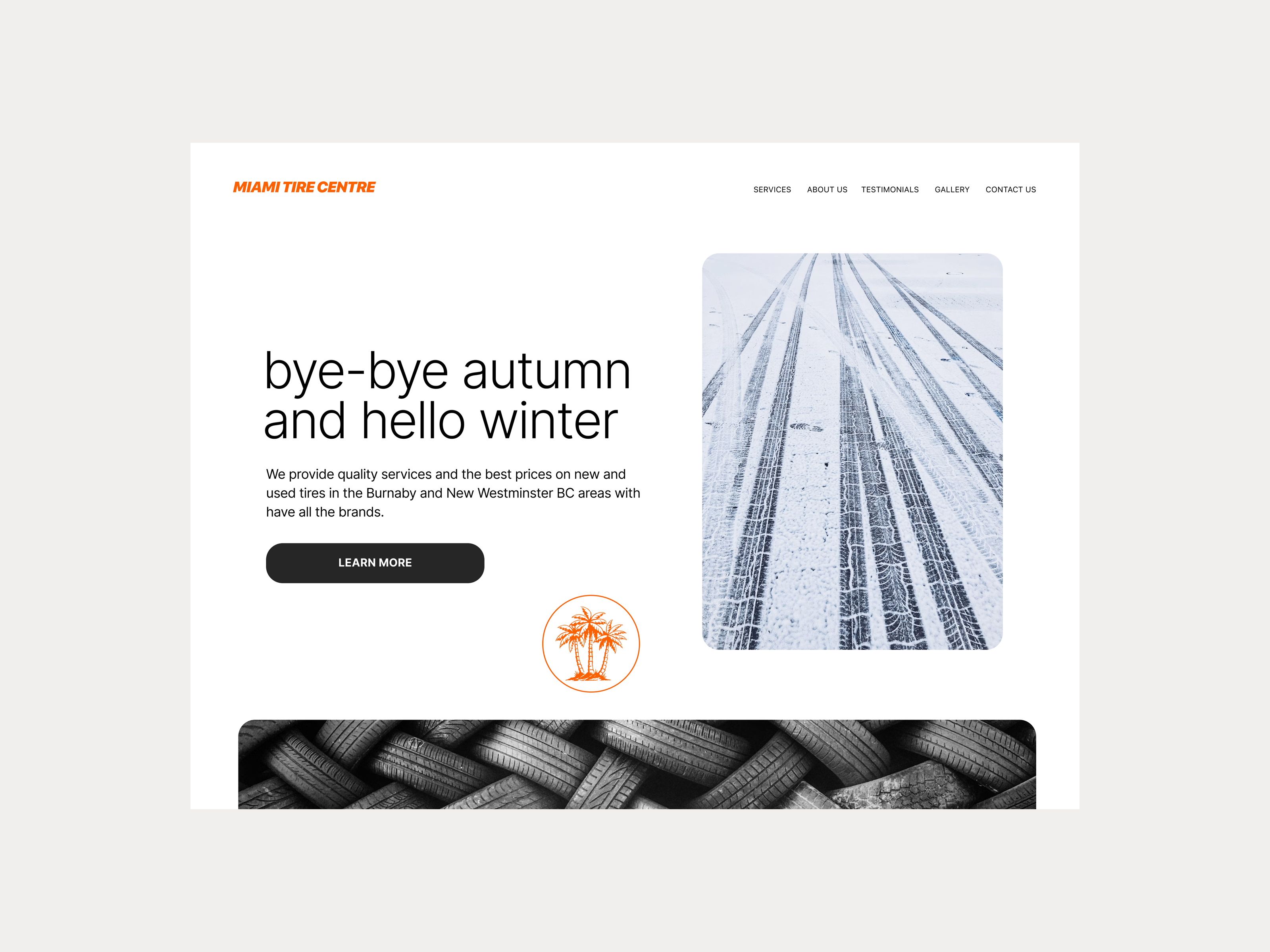 Tire Shop Homepage Concept concept conversion web design digital design ecommerce ux exploration figma graphic design grids interface landing page photography tire shop typography ui ui ux design ux web design web ui design website website redesign