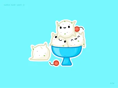 Ice cream cartoon charakter cartoon stickers custom icons dribbble graphic design ice cream icon design icon designer icons illustration logo mascot sticker sticker design summer summer icons summer illustration summer stickers vector