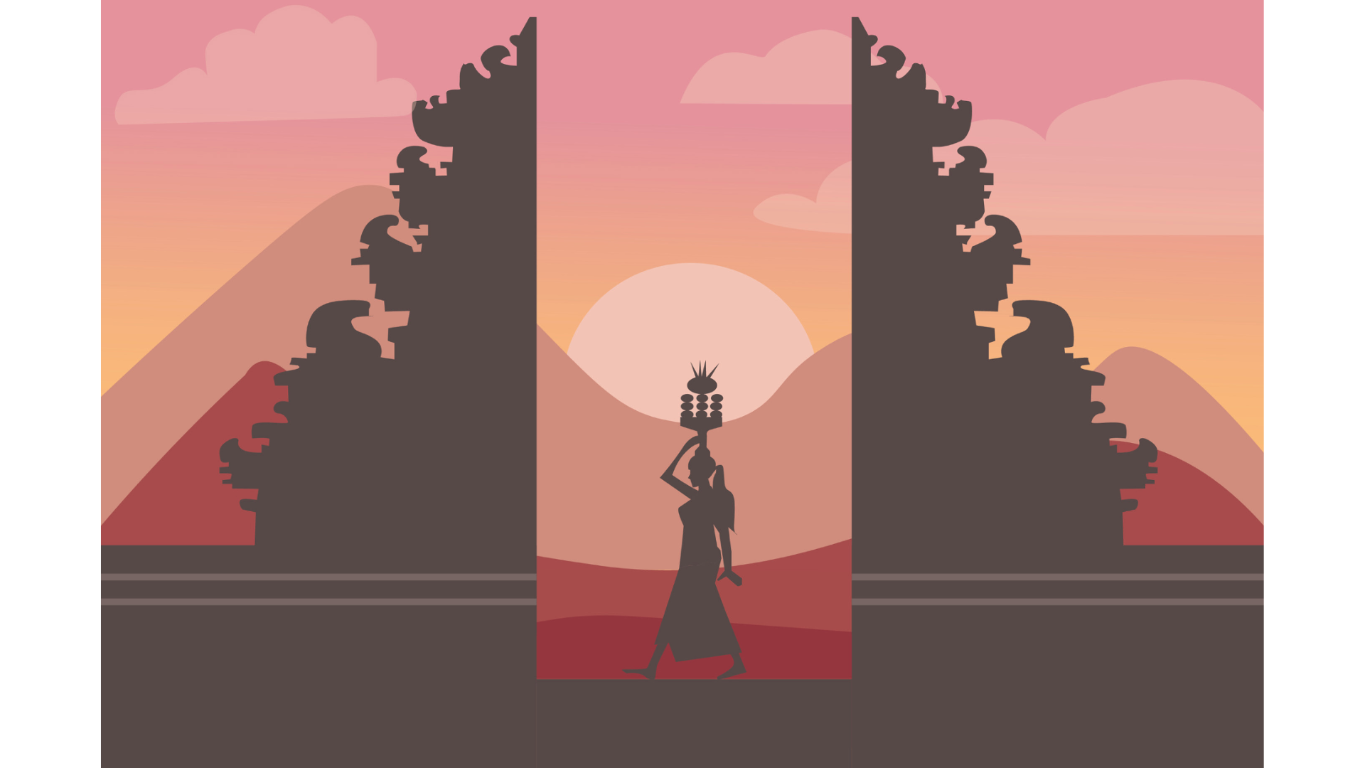 Grace in Every Gesture - Balinese dancer balinese balinese illustration graphic design illustration