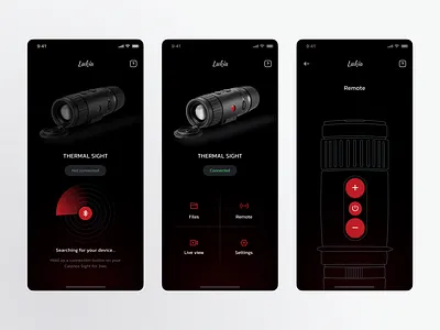 Thermal imager app app app design control mobile remote thermal ui ui design ux ux design