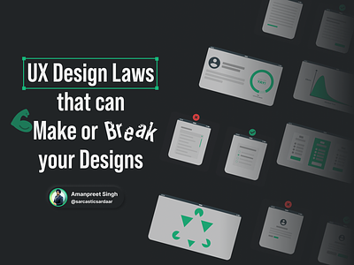 UX Design Laws that can make or break your Designs auto layout branding design design learning design thinking figma figma design fitts law goal gradient effect graphic design hicks laws illustration parkinsons law serial position effect social media ui ui ux ux design ux design laws von restorff effect