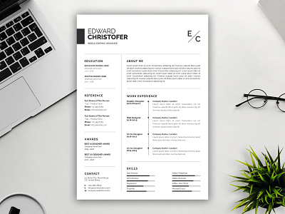 Resume/CV cv cv template resume resume template