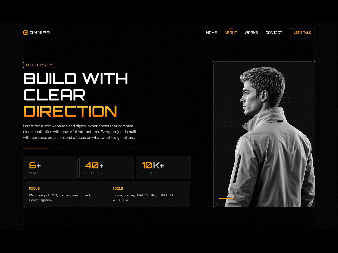 Omnira - Hero section design framer framer ui ui ui design web web design web ui