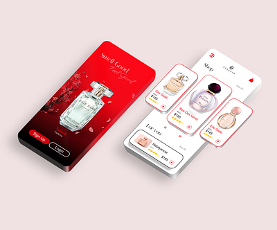 Perfume E-commerce Shop - Mobile App branding figma parfumes shop ui ux