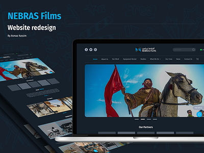 NEBRAS Films Website Redesign adobexd dailyui design filmproduction movies nebrasfilms ui ux uxdesign website
