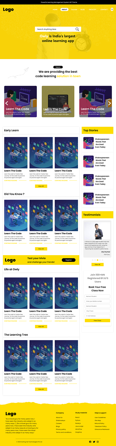 Site Pages Design Ui Designs