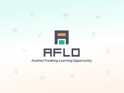 AFLO - Learning Product branding design elearning learning logo