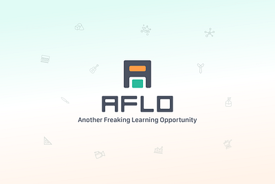 AFLO - Learning Product branding design elearning learning logo