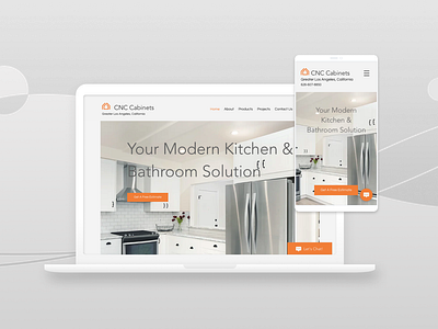 CNC Cabinets - Web Design branding design ui ux web design