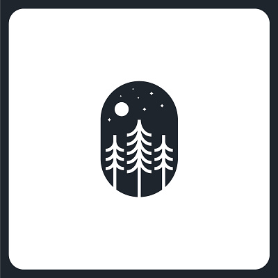 Night Forest branding design graphic design illustration logo