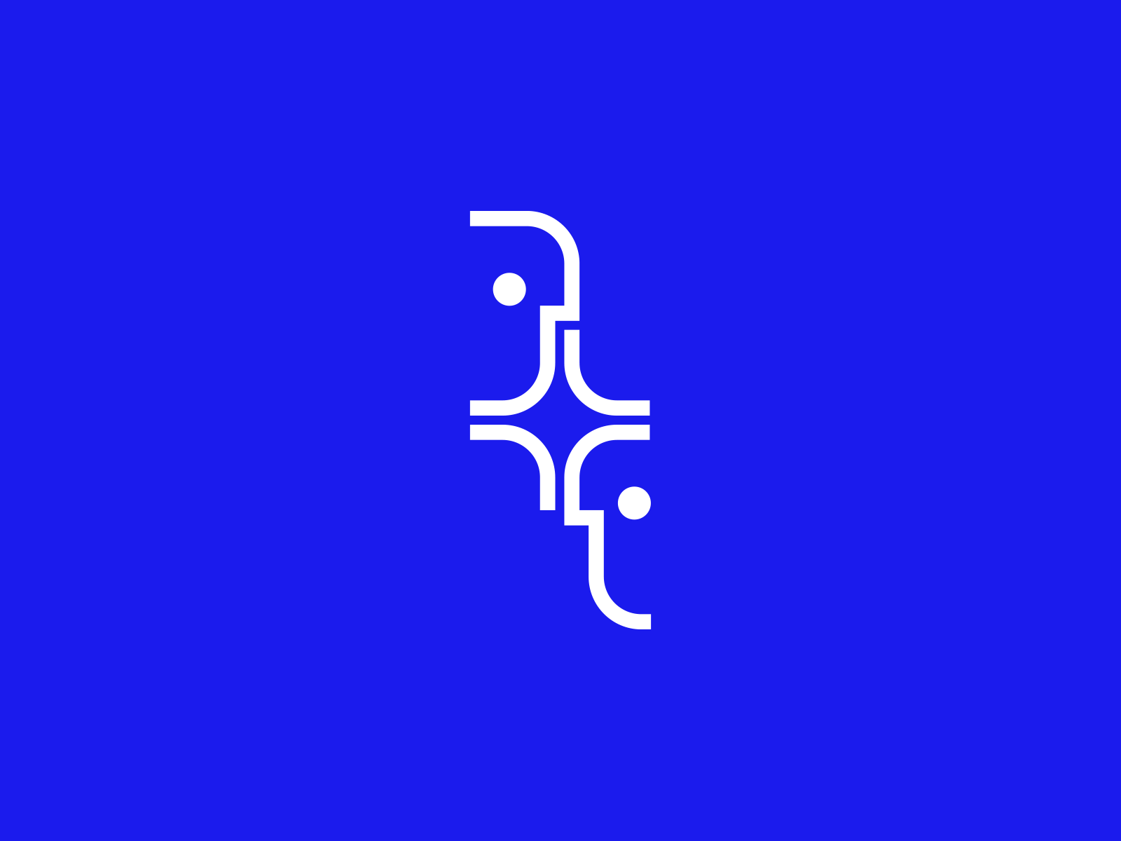 Logo option for UX/UI studio ai ai logo brand brand design brand designer branding branding design branding designer head human logo logo design logo designer logodesign logodesigner logotype man person star startup logo