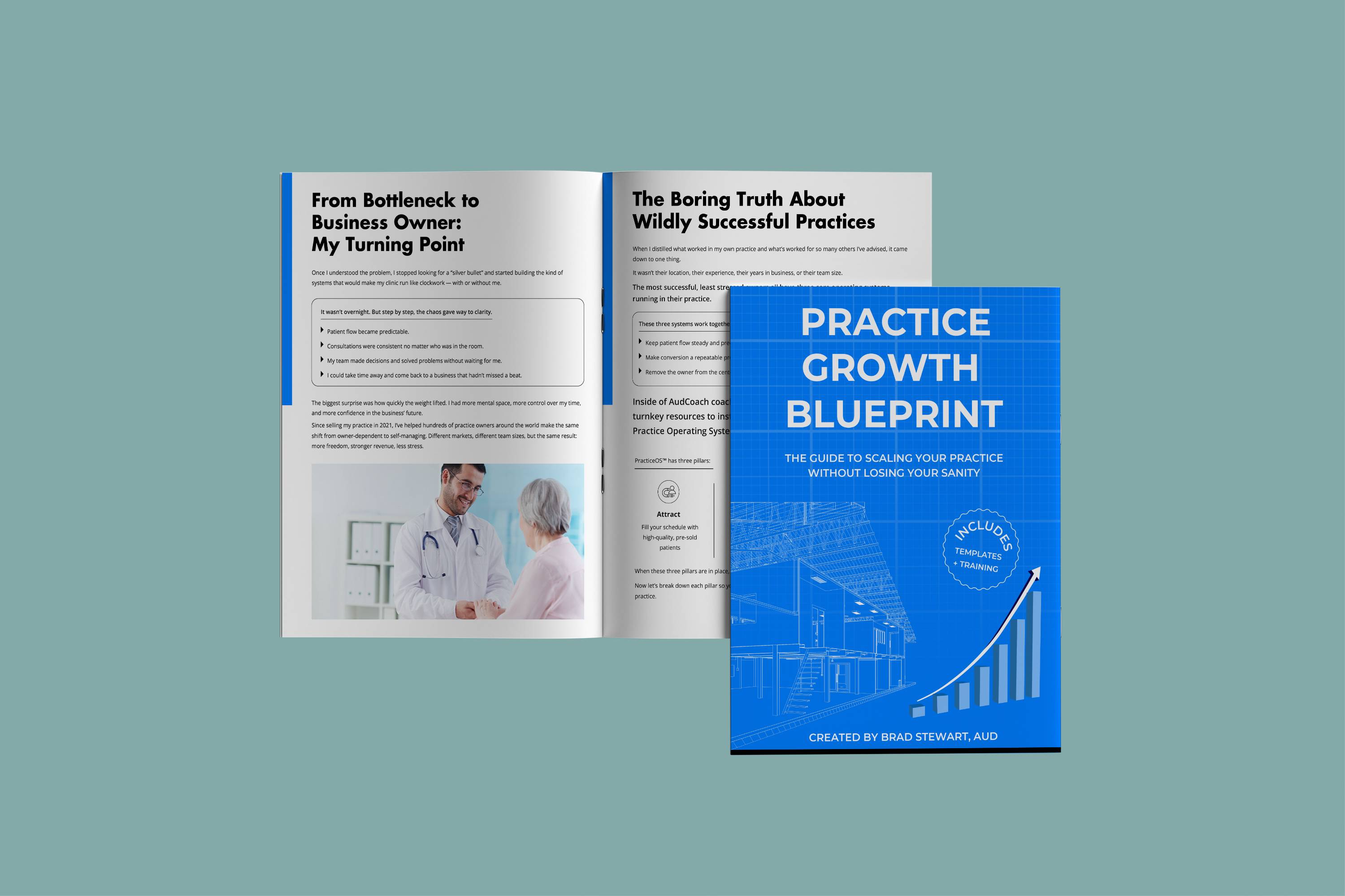 Practice Growth Blueprint | Medical eBook Design business ebook design business guide design coaching workbook design consulting ebook design digital publication ebook designer editorial design healthcare publication design indesign designer lead magnet design medical ebook design medical practice guide professional ebook layout publication design workbook design