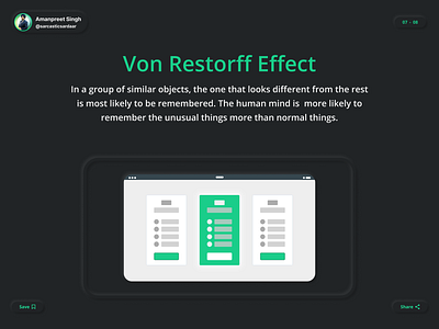 ✨ Von Restorff | UX Design Laws - 07 ✨ ux design ux design laws